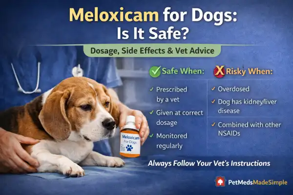 Is meloxicam safe for dogs?