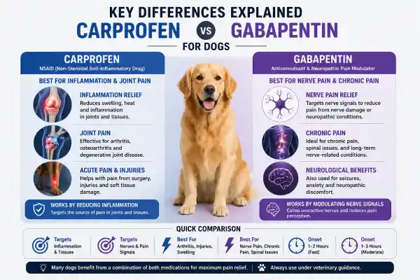 Carprofen vs Gabapentin for Dogs