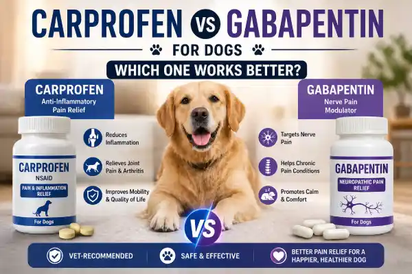Carprofen vs Gabapentin for Dogs: Which One Works Better? (Vet-Backed Comparison)