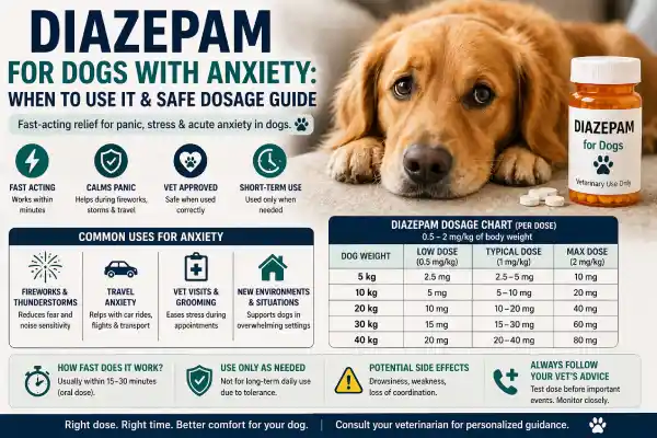 Diazepam for dogs with anxiety