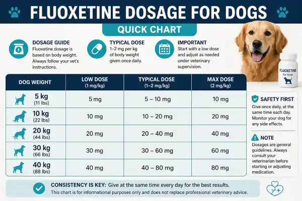Fluoxetine Dosage for Dogs