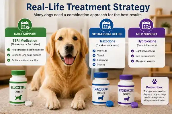 Hydroxyzine vs Trazodone for Dogs