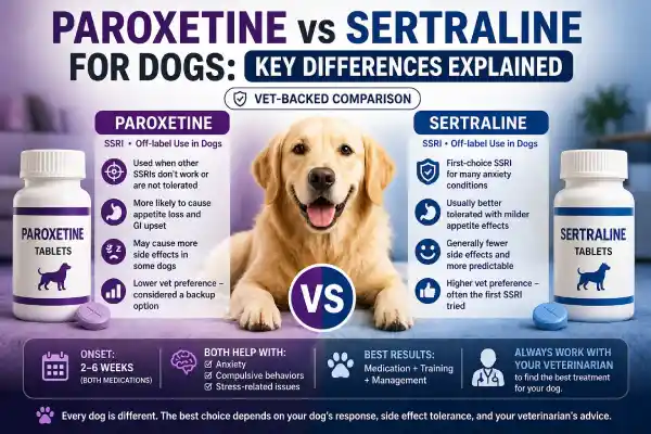 Paroxetine vs Sertraline for Dogs