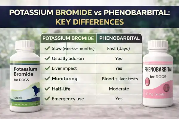 Potassium Bromide vs Phenobarbital for Dogs