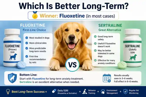Sertraline vs Fluoxetine for Dogs