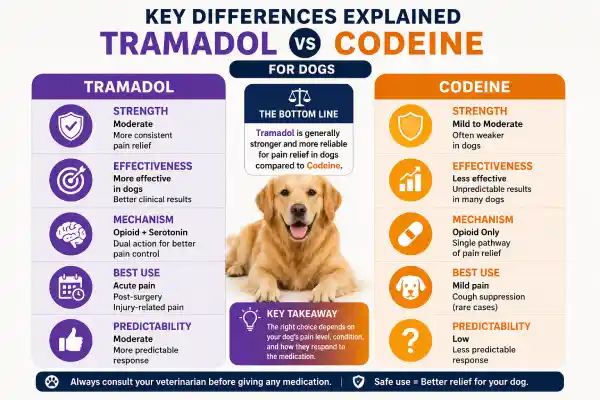 Tramadol vs Codeine for Dogs