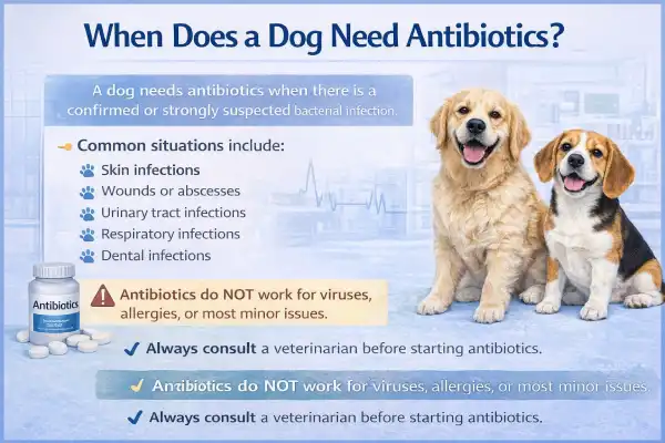 When Does a Dog Need Antibiotics