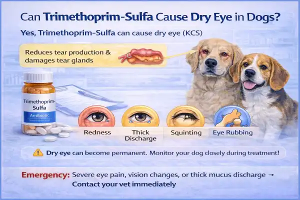 Can Trimethoprim-Sulfa Cause Dry Eye in Dogs?