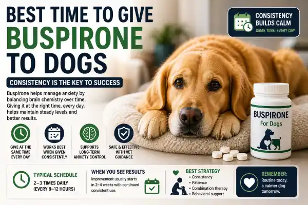 Best Time to Give Buspirone to Dogs