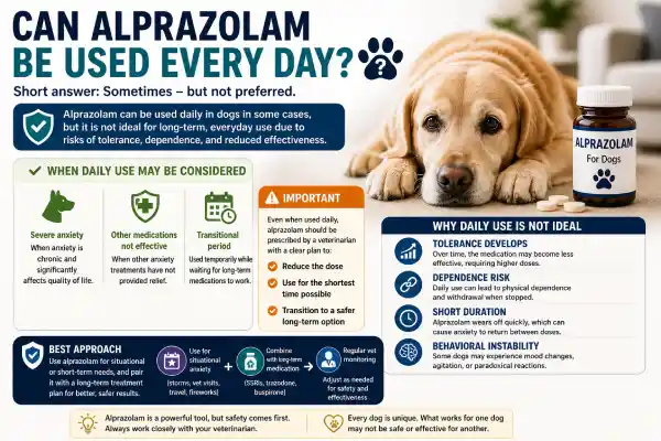 Can Alprazolam Be Used Daily in Dogs
