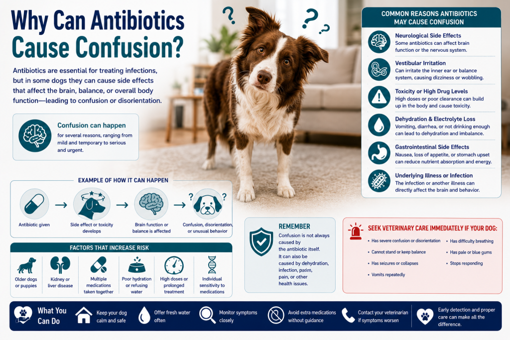 Can Antibiotics Cause Confusion in Dogs