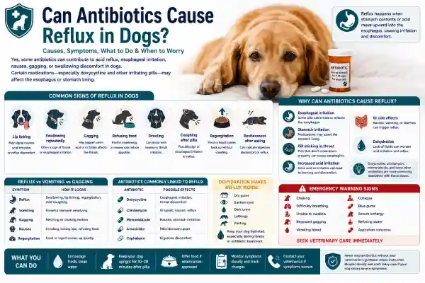Can Antibiotics Cause Reflux in Dogs?
