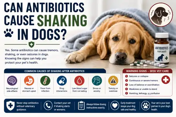 Can Antibiotics Cause Shaking in Dogs