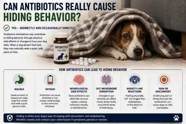 Why Does My Dog Hide After Taking Antibiotics?