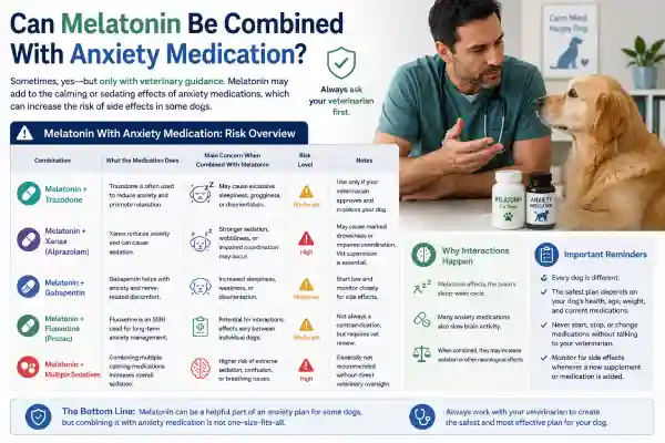 Can Dogs Take Melatonin With Anxiety Medication?