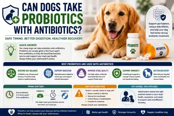 Can Dogs Take Probiotics With Antibiotics