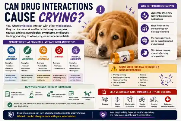 Why Is My Dog Crying After Antibiotics