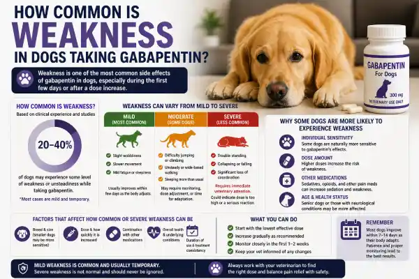 Can Gabapentin Cause Weakness in Dogs?