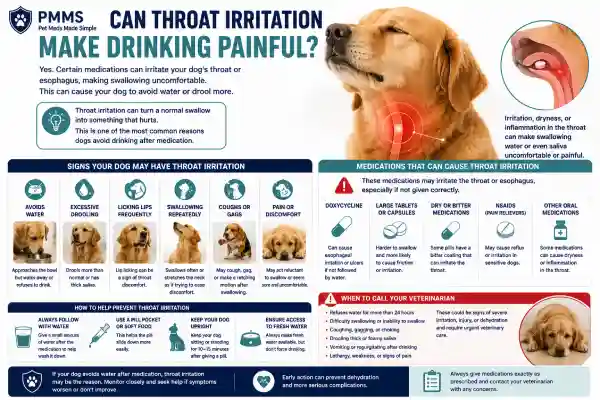 Why Does My Dog Refuse Water After Medication?