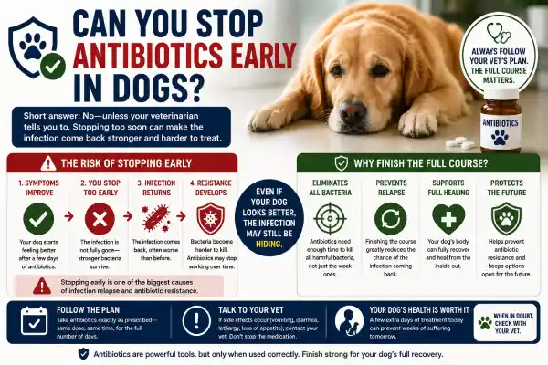 Can You Stop Antibiotics Early in Dogs