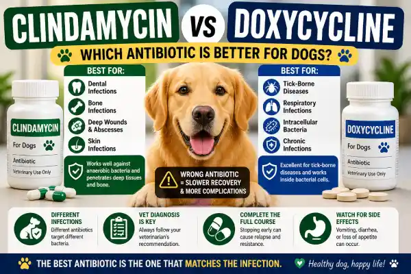 Clindamycin vs Doxycycline for Dogs