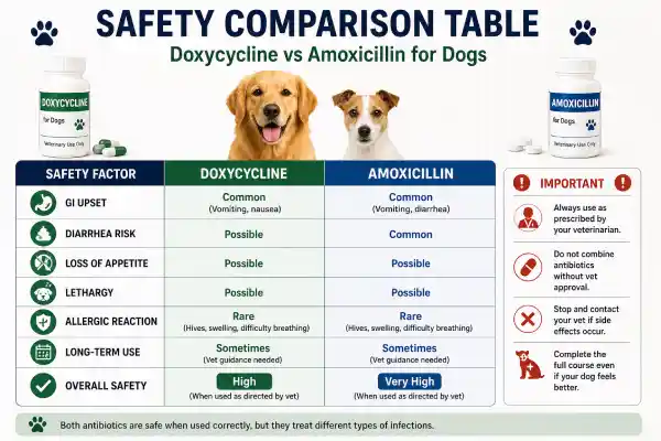 Doxycycline vs Amoxicillin for Dogs