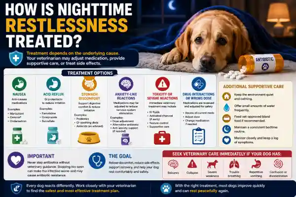 Why Is My Dog Restless at Night After Antibiotics?