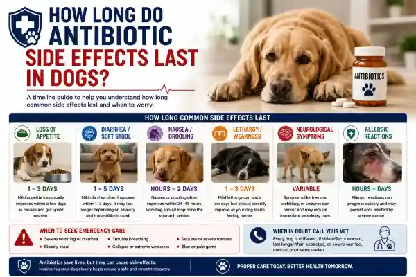 How Long Do Antibiotic Side Effects Last in Dogs?
