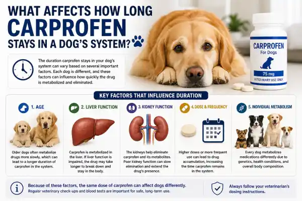What Affects How Long Does Carprofen Stay in a Dogs System?
