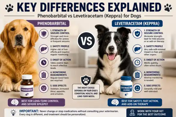 Phenobarbital vs Levetiracetam (Keppra) for Dogs