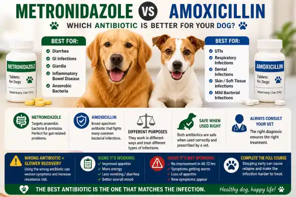 Metronidazole vs Amoxicillin for Dogs