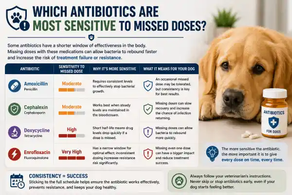 Miss a Dose of Antibiotics in Dogs