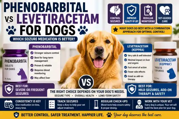 Phenobarbital vs Levetiracetam (Keppra) for Dogs