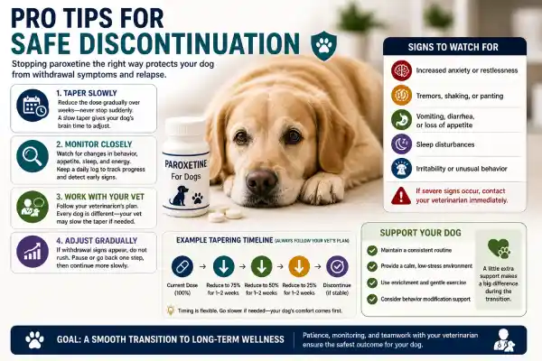 What Happens If You Stop Paroxetine Suddenly in Dogs?