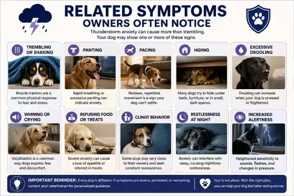 Why Does My Dog Tremble During Thunderstorms Even With Medication?