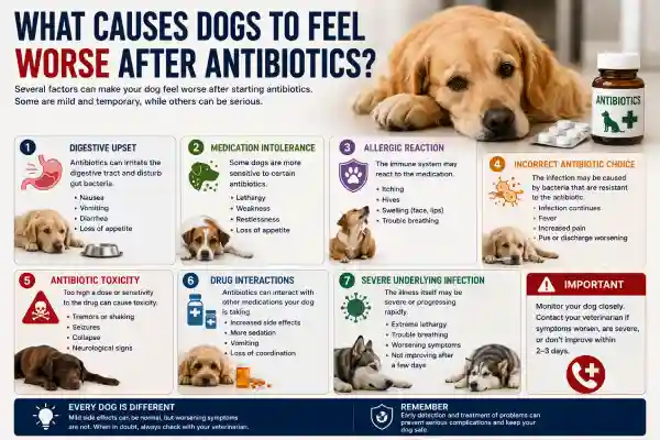 Why Is My Dog Worse After Starting Antibiotics?