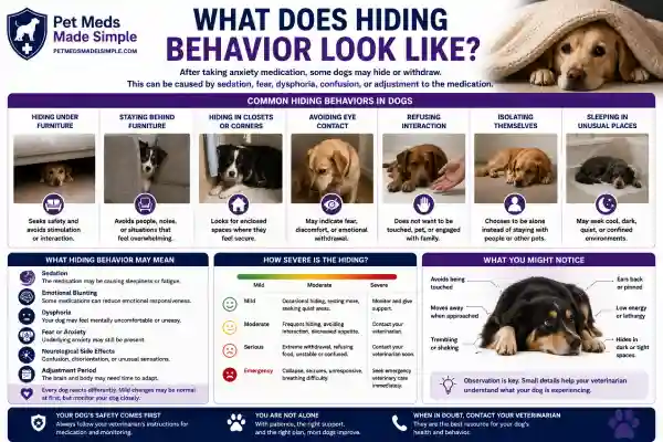 Why Is My Dog Hiding After Taking Anxiety Medication?
