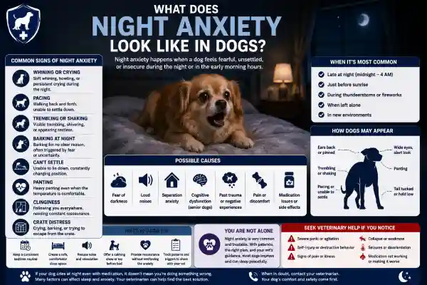 Why Does My Dog Cry at Night Even With Medication?