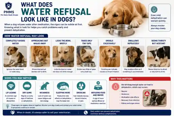 Why Does My Dog Refuse Water After Medication?