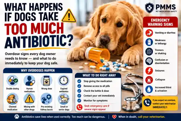 What Happens If Dogs Take Too Much Antibiotic?