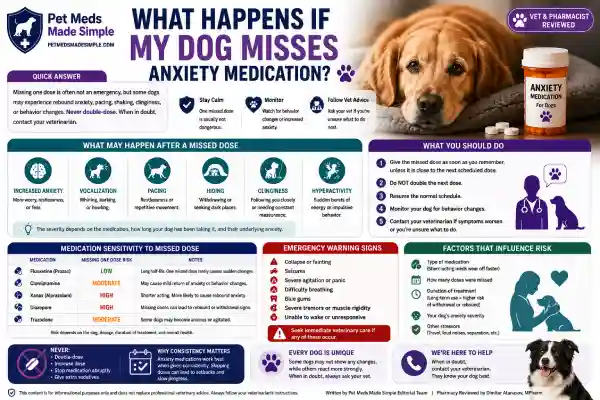What Happens If My Dog Misses Anxiety Medication?