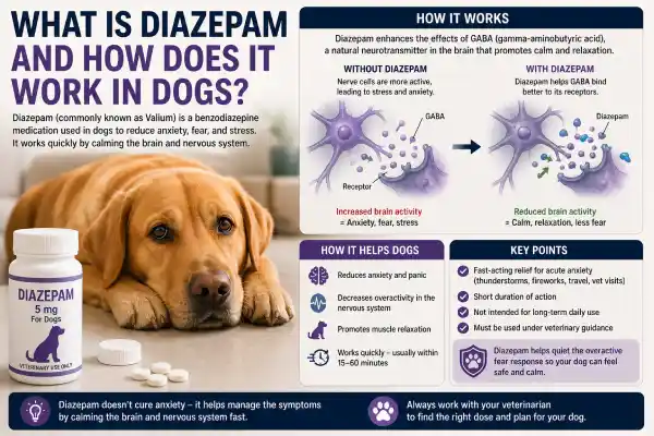 Can Dogs Take Diazepam for Thunderstorms?