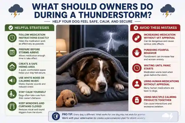 Why Does My Dog Tremble During Thunderstorms Even With Medication?