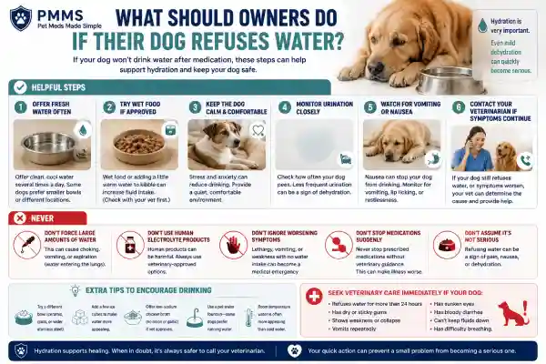 Why Does My Dog Refuse Water After Medication?
