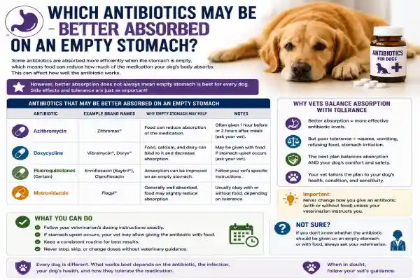 Can Dogs Take Antibiotics on an Empty Stomach?