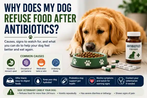 Why Does My Dog Refuse Food After Antibiotics