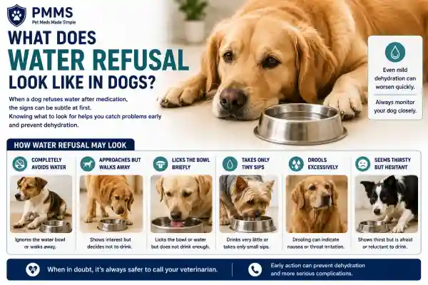 Why Does My Dog Refuse Water After Medication