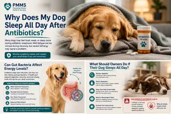 Why Does My Dog Sleep All Day After Antibiotics?