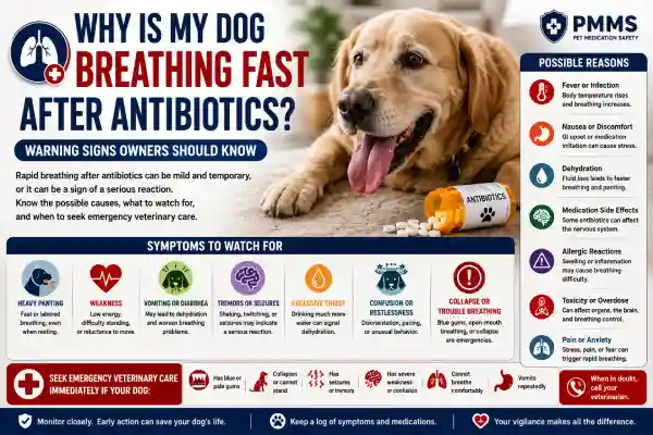 Why Is My Dog Breathing Fast After Antibiotics?