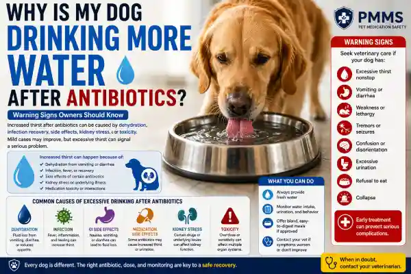 Why Is My Dog Drinking More Water After Antibiotics?